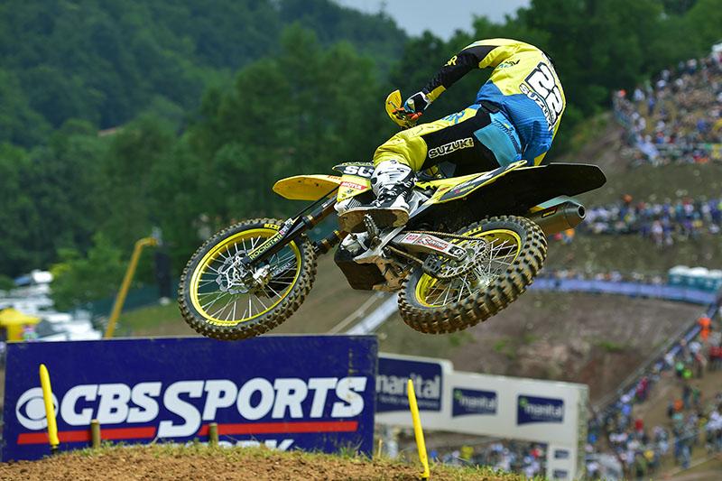 mxgp's tweet photo. AMAZING performance for @kevinstrijbos to WIN #MXGP race two on his first event back since injury. http://t.co/0kw1MBIvDa