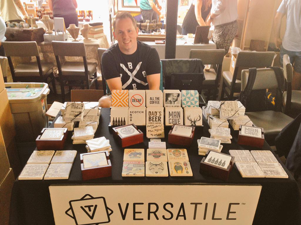 HandmadeHarvest's tweet photo. You know what says Happy Fathers Day. A set of coasters from @vtiledesign #ManMade http://t.co/MGJexIvT0w