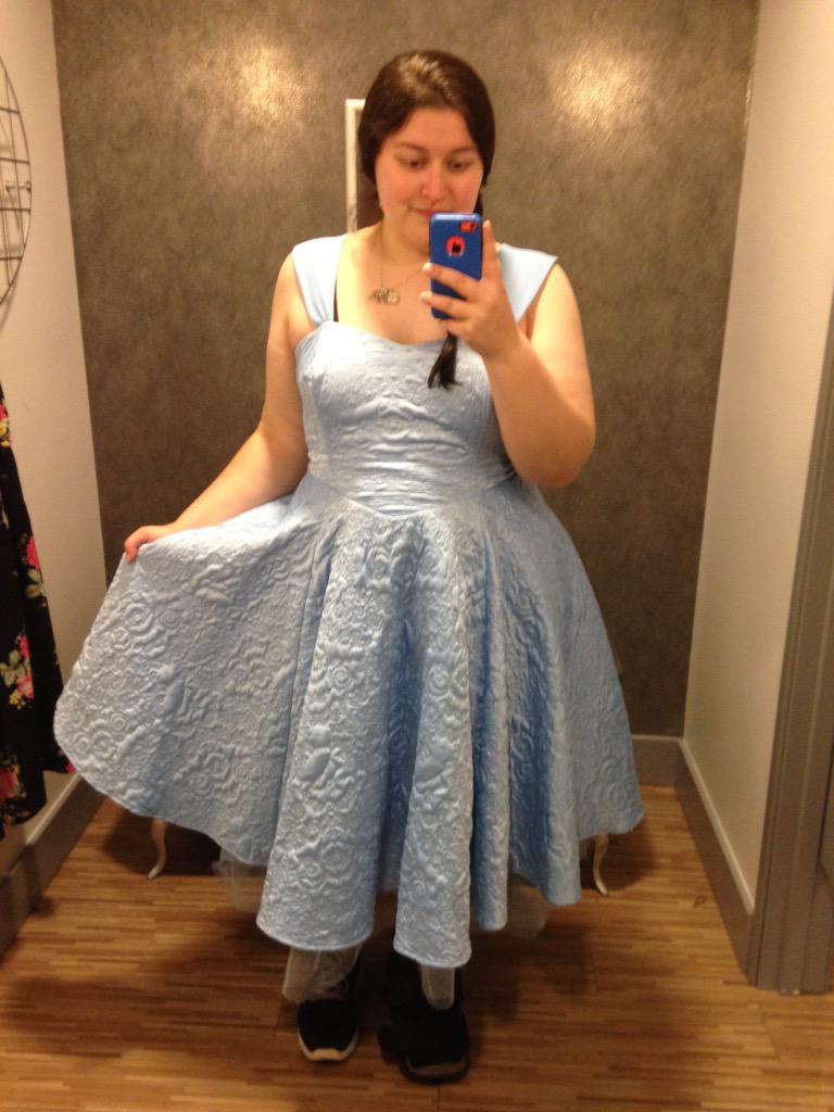 Saw this gorgeous dress at @TorridFashion while helping a friend look for a dress. Wanted it so bad! #cinderelladress