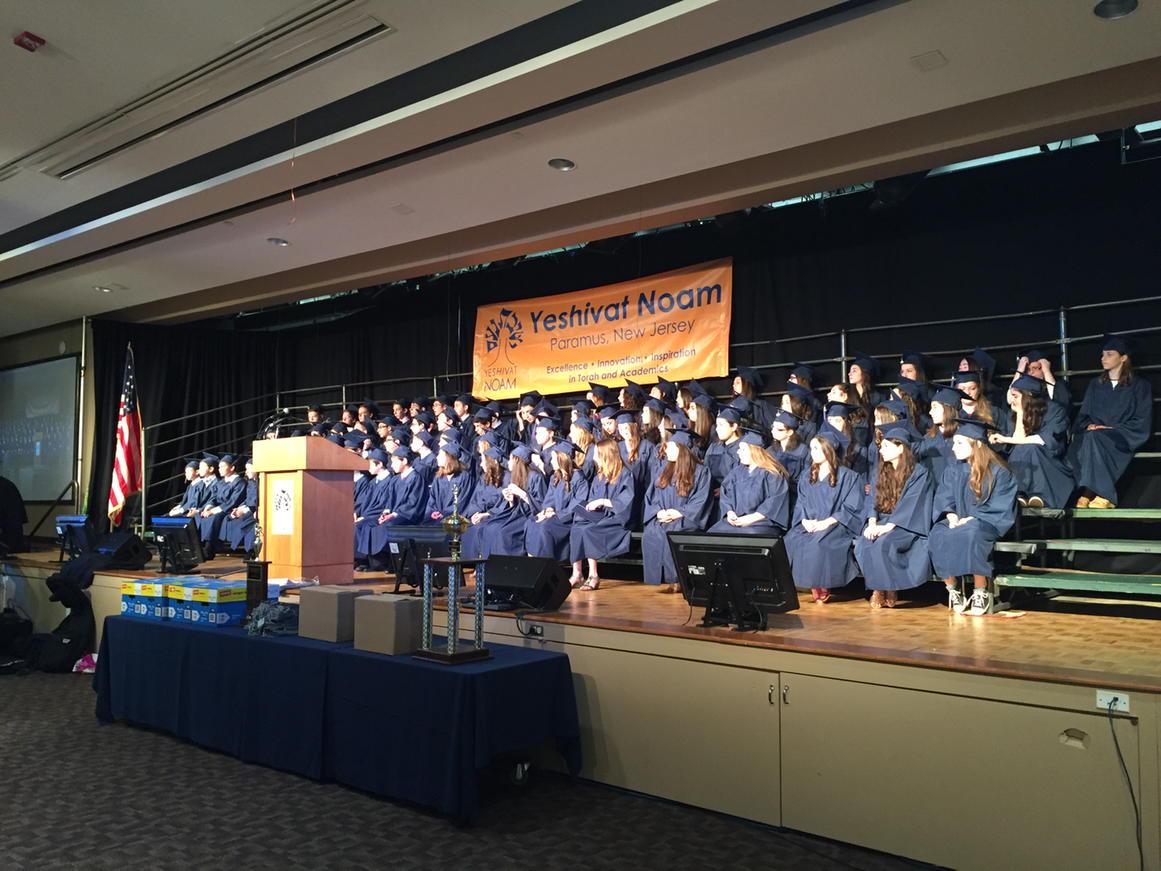 WeLoveYN's tweet photo. Big day at #YeshivatNoam as we say goodbye to the 8th grade class.
MT @BeckyTroodler: Almost ready for graduation! http://t.co/RlMRZ5dEQR