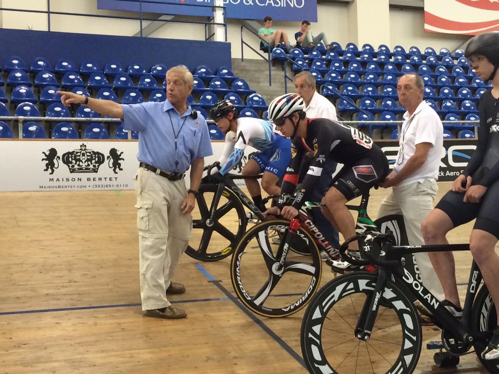 VELOSportsCtr's tweet photo. The "Travis' Boys" notched the fastest time of the morning for the Team Sprint with 51.417 secs. #VELOSC http://t.co/jOlmvQTTeb