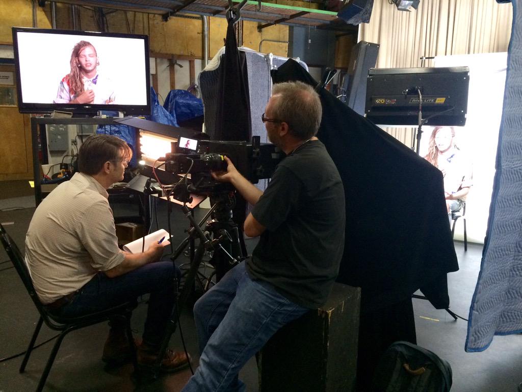 markbirnbaum's tweet photo. We've been interviewing white young men &amp; women on being white. .@whitneybdow .@RaoulTorresi http://t.co/S4w72FXaBA http://t.co/hy5yDaoH4Q