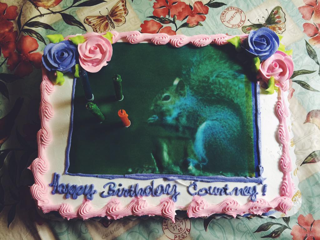 _caitbait's tweet photo. My sisters birthday cake this year... #squirrelcake #20 http://t.co/8Og30BGt07
