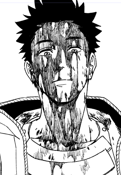 初めて気付いたんだけどペンって血を描くのにすごい向いてる!!! 