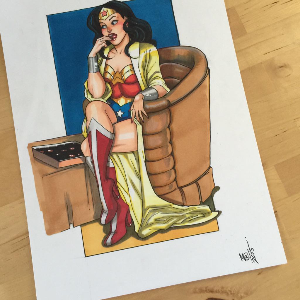 TowMathew's tweet image. #Wonderwoman in Wonder Woman's Day Off