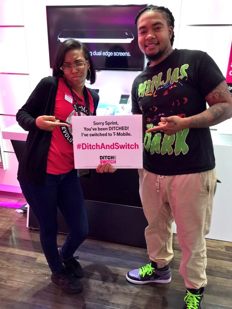 Magenta9410's tweet photo. Guess who saved money by switching to T-Mobile?? Nathan re-joined the Magenta Monsters! #SorrySprint #Ditch&amp;Switch http://t.co/seE4okCoaE