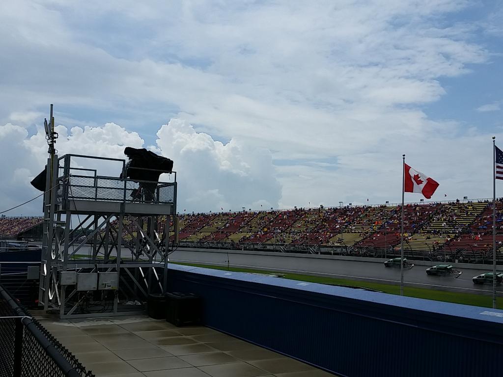 Severe T-Storm Warning, Lenawee Co. for the cell that slid just south of <a href="/MISpeedway/">Michigan International Speedway</a> where it's sunny now. <a href="/WLNS/">WLNS</a>