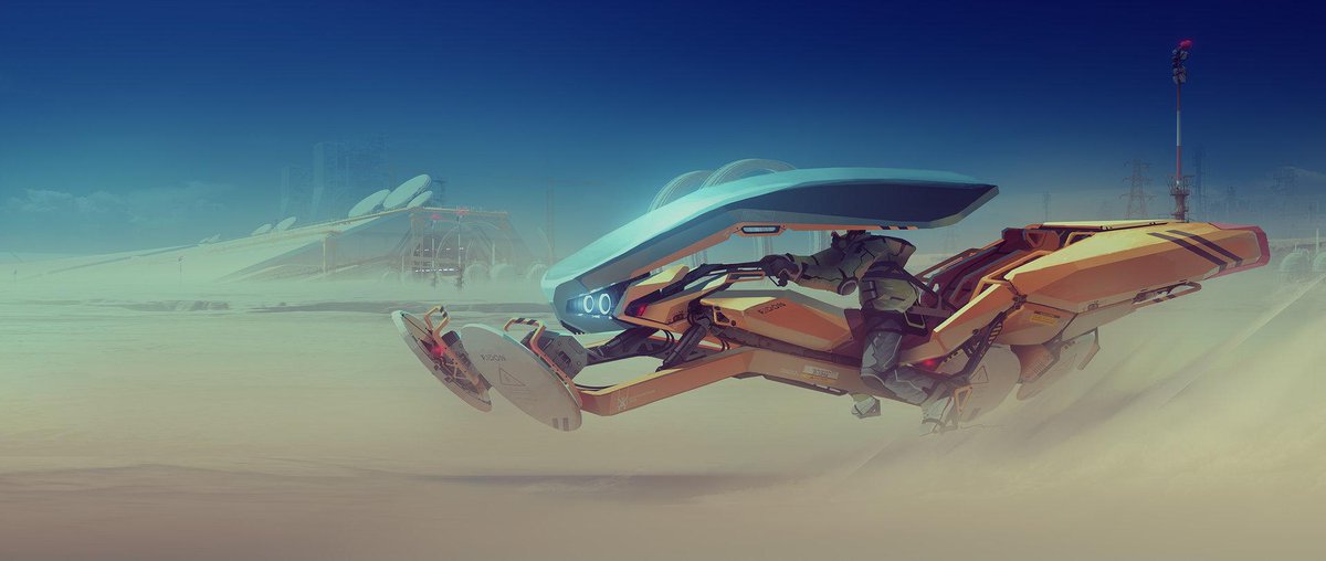conceptartio's tweet image. Ridon Hoverbike 2015 by Ivan Tantsiura