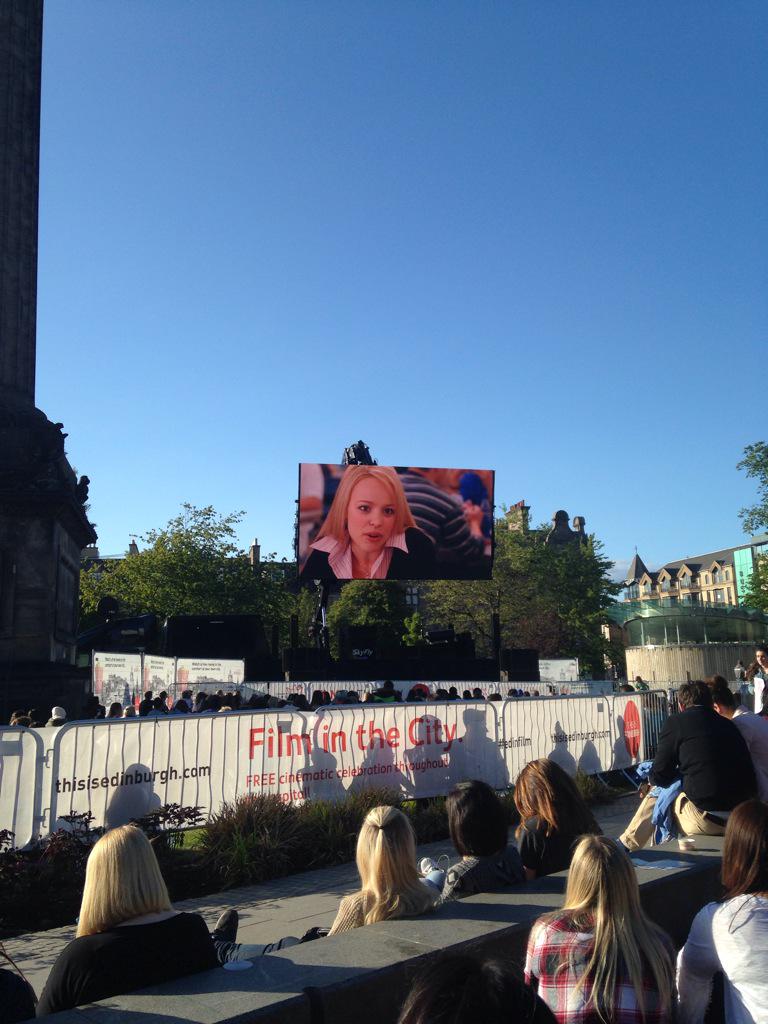 DanAldridgeWSM's tweet photo. #MeanGirls #BewareOfThePlastics #EdinFilm #YouCantSitWithUs in the sun!!!!! http://t.co/ifAEKv9SJm