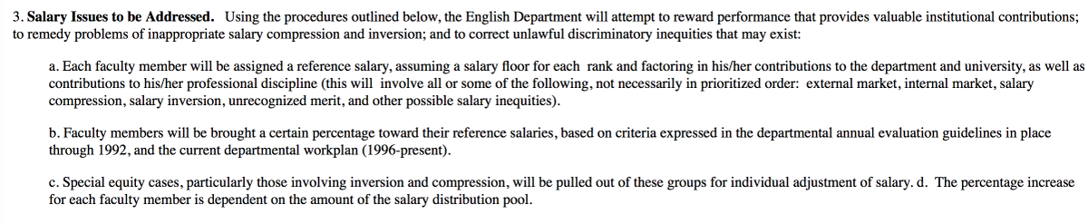 asuagainst55's tweet photo. From the Department of English Department Manual -
506 - Salary Adjustment Plan (when salaries are adjusted). http://t.co/VzMEudRD8U