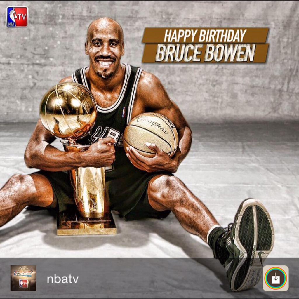 Happy Birthday to 3-time champion Bruce Bowen!      