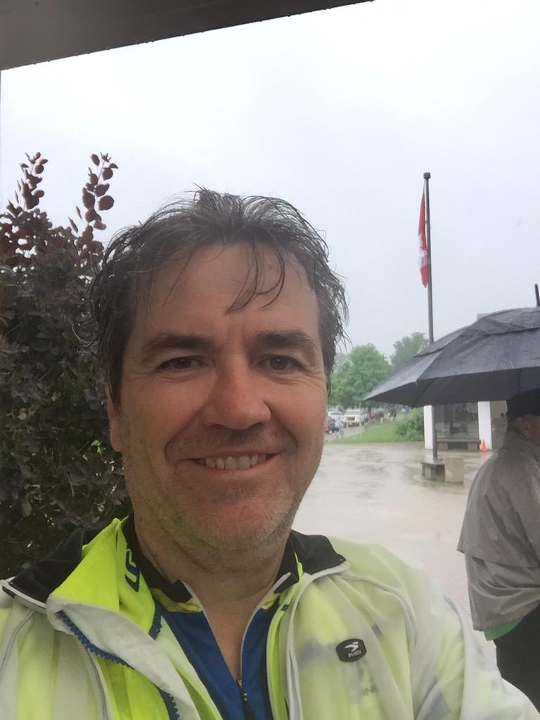 MPilchner's tweet photo. This years Ride to Conquer Cancer is in the books!  220 km 6000 calorie burn, and soaking wet!  Thank you sponsors! http://t.co/JaoxOx2cRH