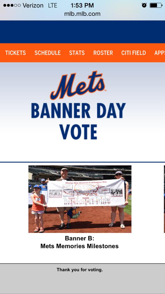 AlissaLevine's tweet photo. @mets please vote for banner B! :) http://t.co/9bZ0COzgor