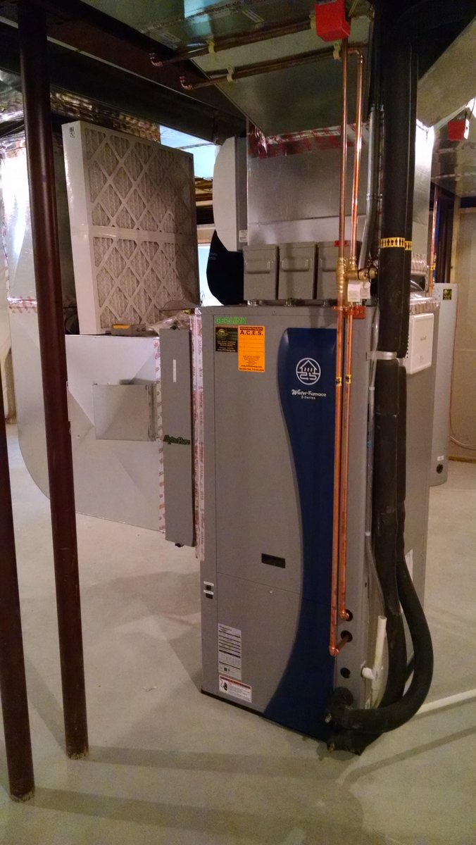 Another busy jobsite for <a href="/ACESgeothermal/">ACES-Energy </a>  installing a <a href="/waterfurnace/">WaterFurnace</a> #geothermal system in #victor, ny