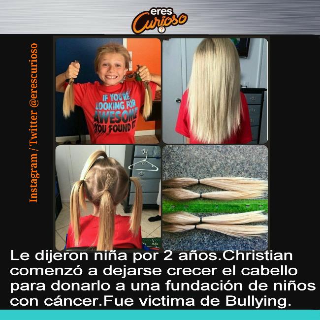 EresCurioso's tweet photo. El pelo llegó alcanzar los 30 cm de largo y fue separado en 4 partes y cortados por sus padres. http://t.co/XhoCNDjMm6