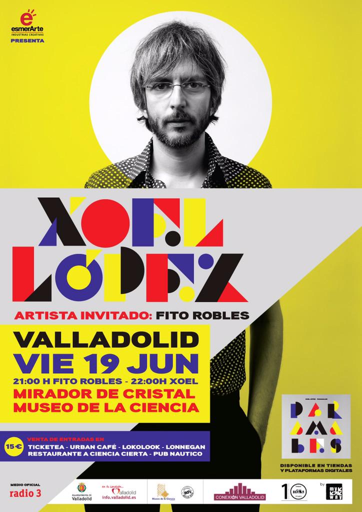 El VIERNES <a href="/xoellopez/">Xoel López</a> presentará su nuevo disco "Paramales" en VALLADOLID @Mciencia_Va ÚLTIMAS ENTRADAS! 15€ ANT