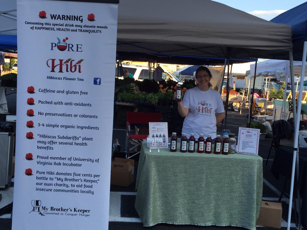 PureHibi's tweet image. Our first Charlottesville City Market experience this year.