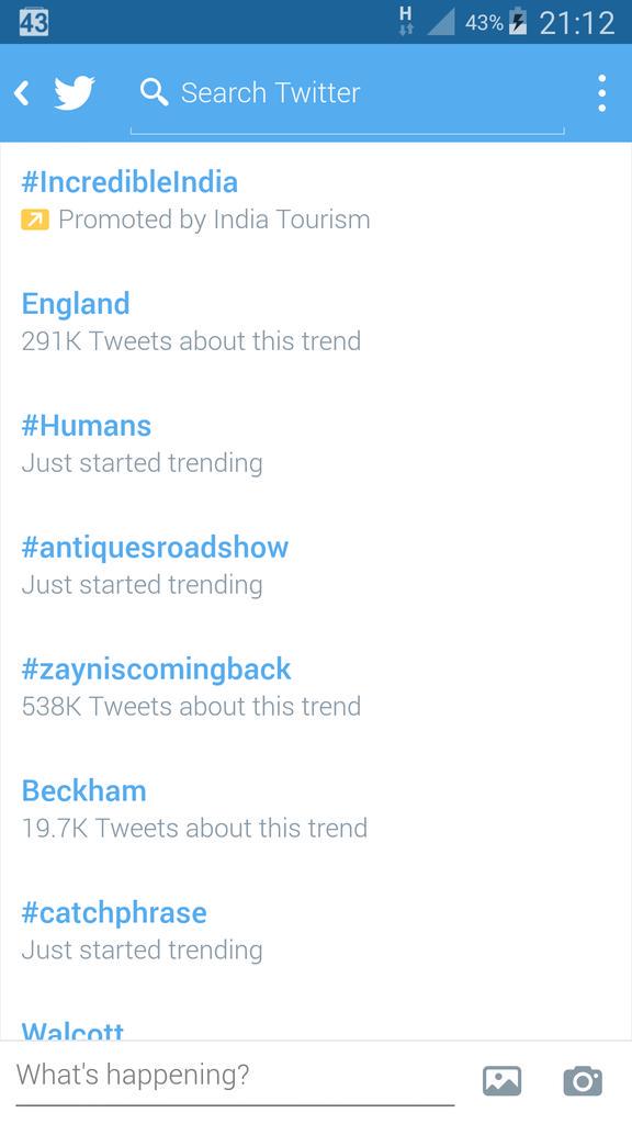 #Humans is trending 😃