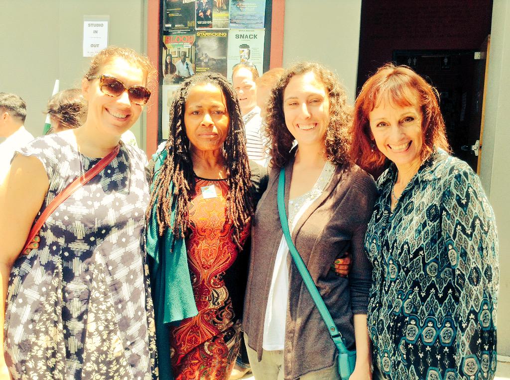 jenniewebbsite's tweet image. Happy to start my #hff15 day w @5Sirens (4 in the flesh) dir @LSteinroeder KUDOS #fringefemmes #LAThtr