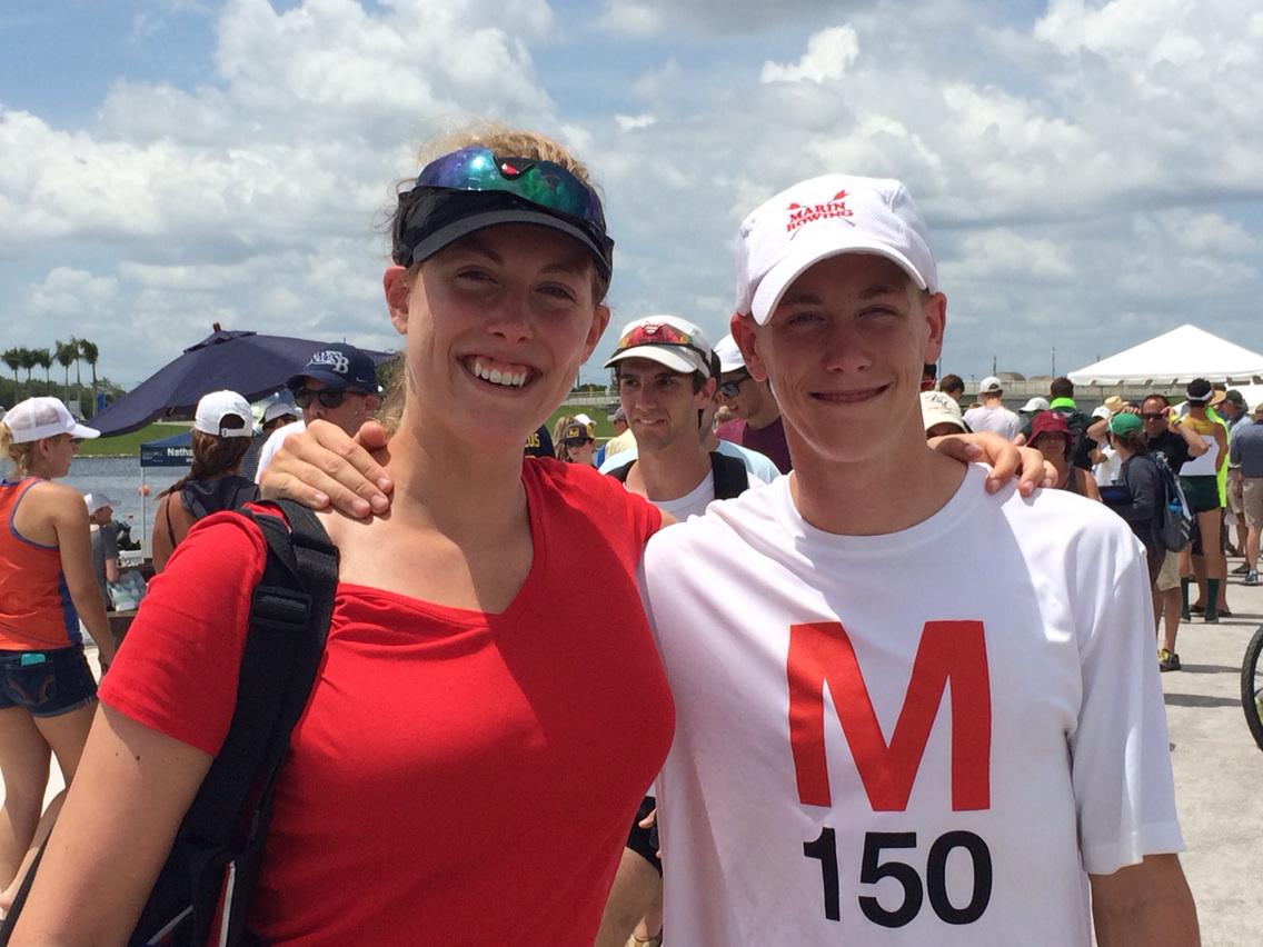 Gr8 in sarasota w charlotte. Jp lightweight boat won bronze for nationals!! Proud mama 😊👍