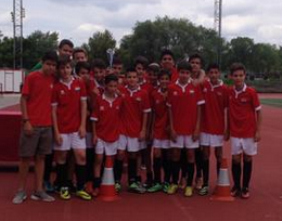RivasFutbolClub's tweet photo. En la categoría Infantil 
@ArgandaEF campeón frente al @RivasFutbolClub 'B' por penaltis. http://t.co/kwGTVlAnEu