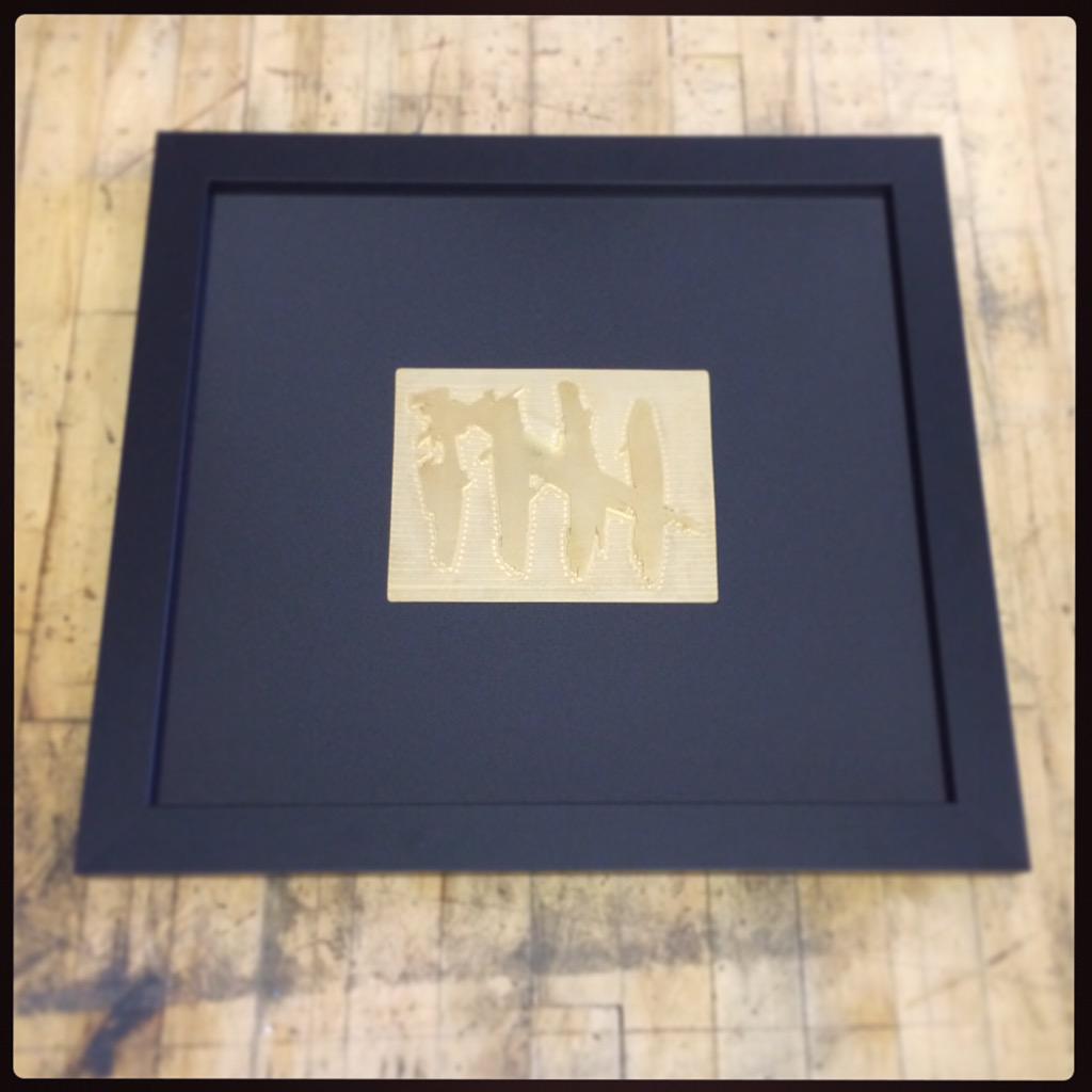 ArtWorksOtley's tweet photo. @embrace @MrMickeyDale still my most favourite framing job ever! Hope the tour going well! #embrace #homecominggig http://t.co/PAwU9dMrJi