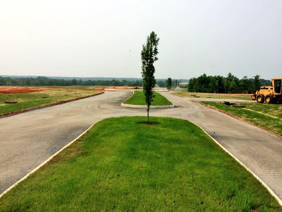 Entrance to Cutalong stoned and grass coming in on the shoulders...