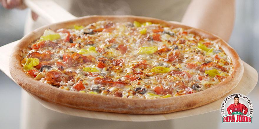 PapaJohns's tweet photo. The Greek pizza is so good, it deserves its own Parthenon. http://t.co/JWH40PTL3P
