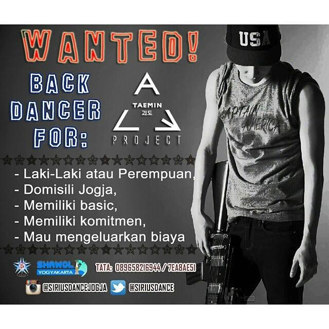 @LunaDCs [HELPRT] WANTED Backdancer for #AceProject Taemin Solo Cover! Lets make colaboration!