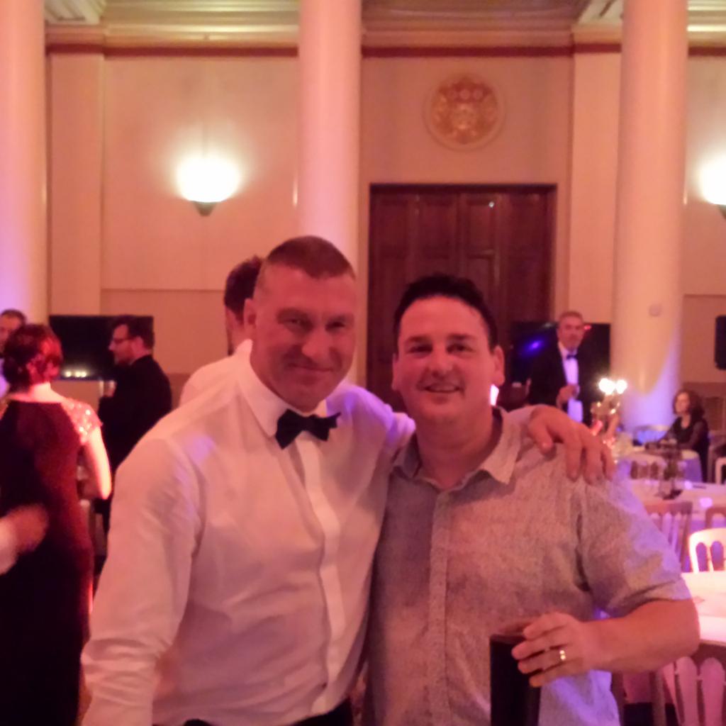 The Legend that is Nigel Pearson and myself at our gig on Saturday! #nigelhasrhythm