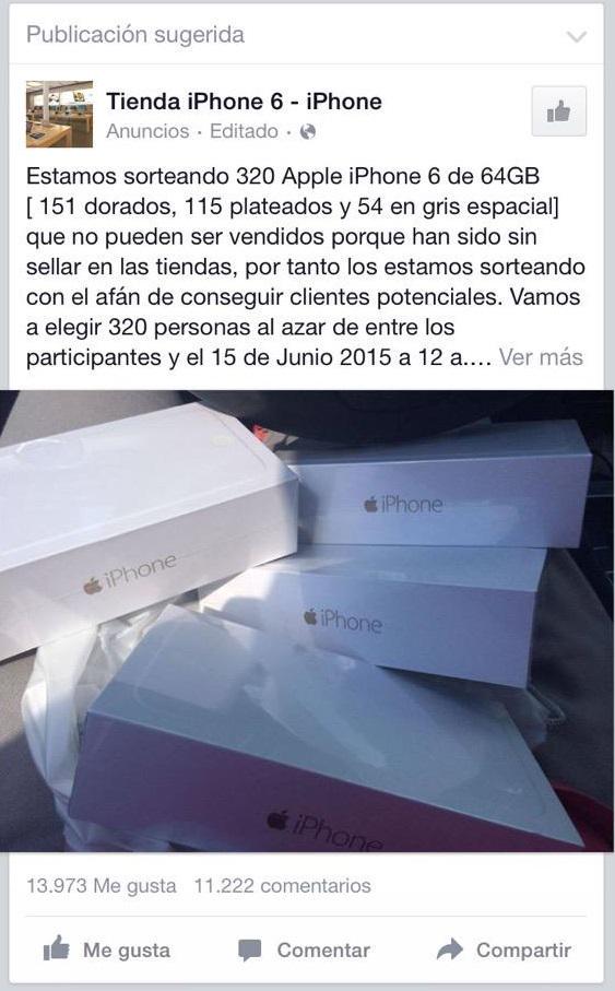 guardiacivil's tweet image. ¿Regalan un iPhone en #Facebook #BytheFace?
¿Les das tu número de móvil?
Pues te van a regalar #spam para hartarte...