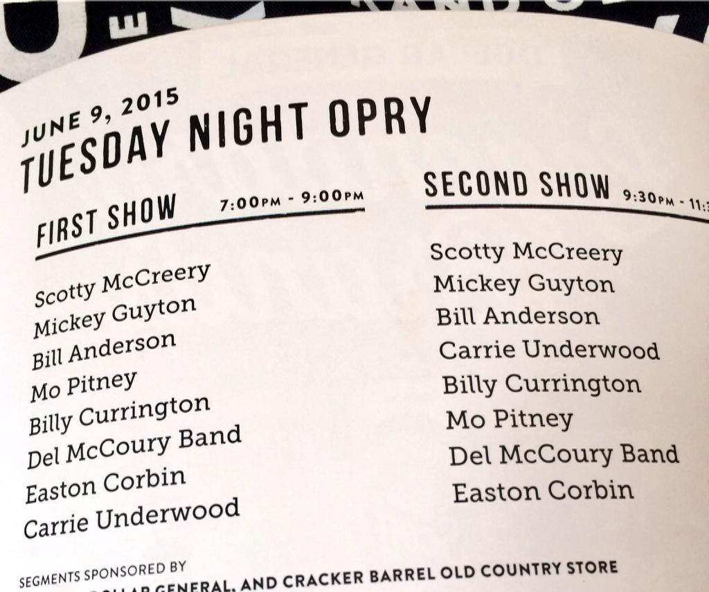 CUnews247's tweet image. GIVEAWAY - Opry prize pack! RT and Follow to enter by 7pm EDT Tuesday, June 16th.