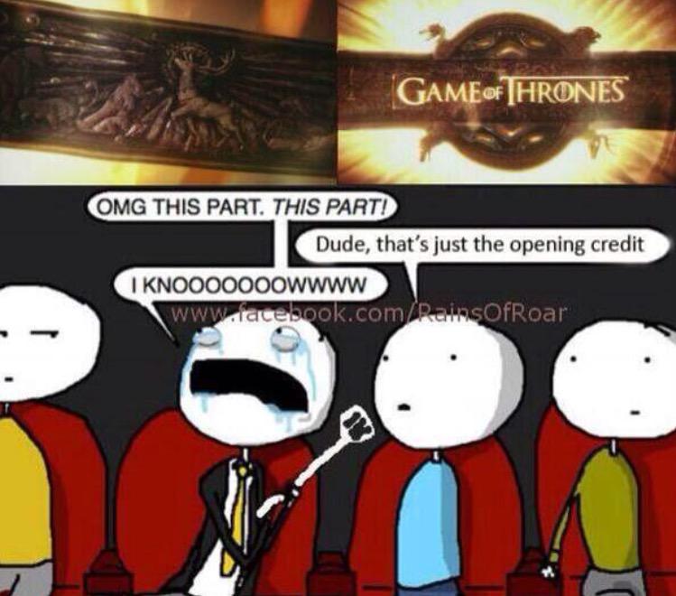 Just a reminder that this is the last time we'll see the Game of Thrones theme live this year.