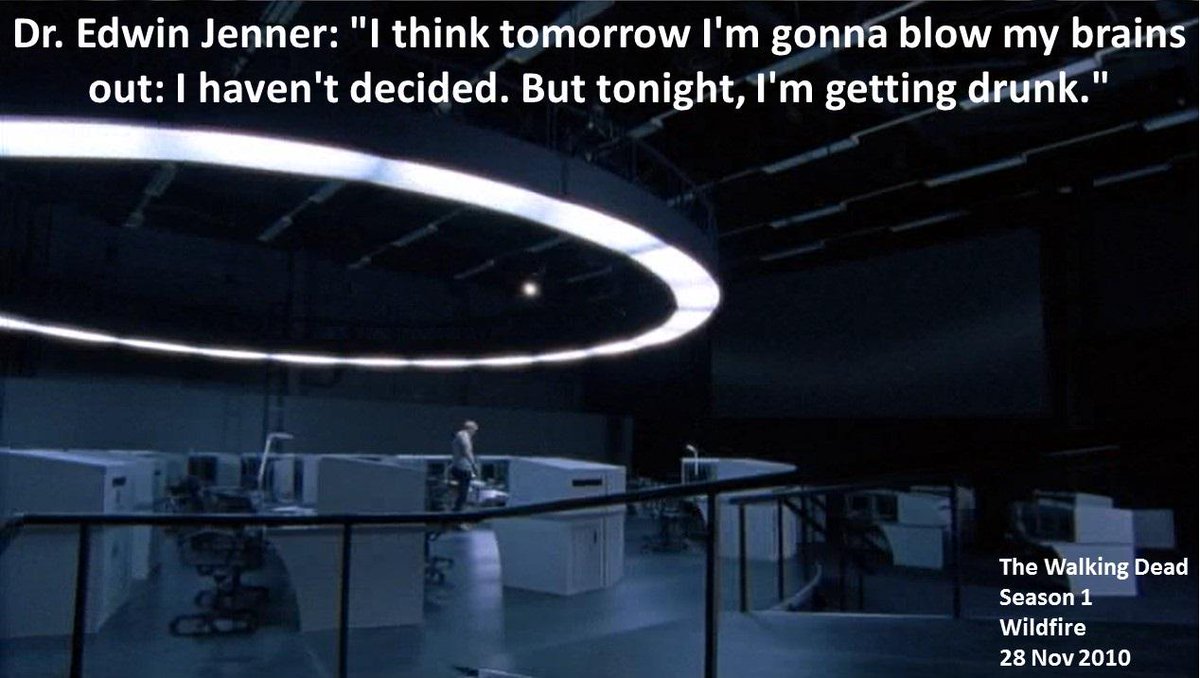 Doctor Double Tap Dr Edwin Jenner I Think Tomorrow I M Gonna Blow My Brains Out I Haven T Thewalkingdead Season 1 Wildfire Http T Co Fve4r0utug Doctor Double Tap Dr Edwin Jenner I Think Tomorrow I M Gonna Blow My Brains Out I Haven T Thewalkingdead Season 1 Wildfire Http T Co Fve4r0utug
