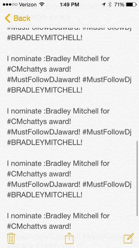 thatsgrier1's tweet photo. Bradley I voted lots of times for you💗❤️😩 ! Luv you!@BradleyMitch26 #MustFollowDJ  #DJCAMO @OfficialDjCamo! http://t.co/Avuvg57dRp