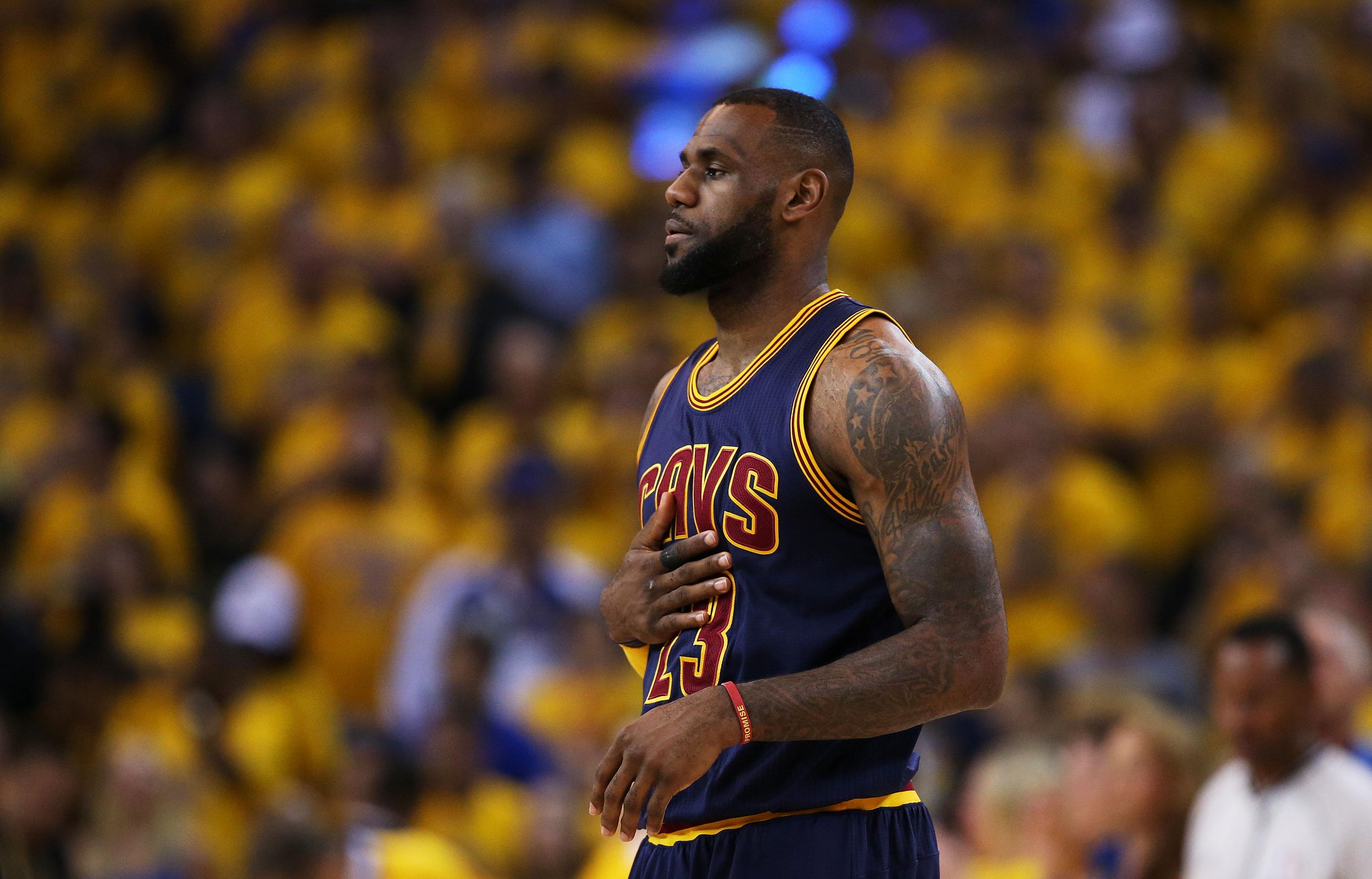 “LeBron James has been responsible for 17 of the Cavaliers' first 1...