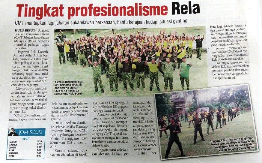 RELA Daerah Besut (@relabesut) on Twitter photo Keratan akhbar Sinar Harian 15 Jun 2015 - "Tingkat Profesionalisme RELA" - <a href="/LukemanSaaid/">Lukeman Saaid</a> <a href="/zulkifliabidin/">Zul Abidin</a> Keratan akhbar Sinar Harian 15 Jun 2015 - "Tingkat Profesionalisme RELA" - <a href="/LukemanSaaid/">Lukeman Saaid</a> <a href="/zulkifliabidin/">Zul Abidin</a>