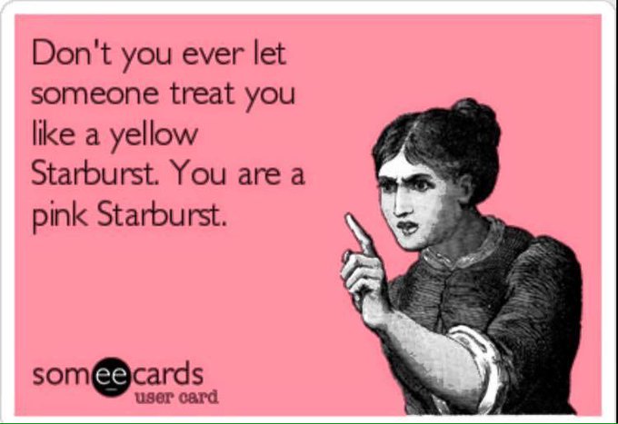 You're all pink Starbursts to me, guys. http://t.co/OJA4PD7HDk<a href="/tag/justsaying"class="tags"><span>#justsaying</span></a>