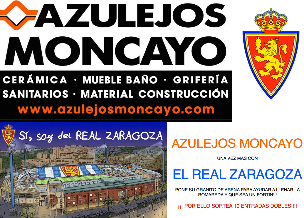 PasionZGZcom's tweet photo. Sorteo 5 entradas dobles haz RT sigue a @PasionZGZcom y @AzulejosMoncayo y haz un comentario #RealZaragoza #Zaragoza http://t.co/sttd4HfvfE