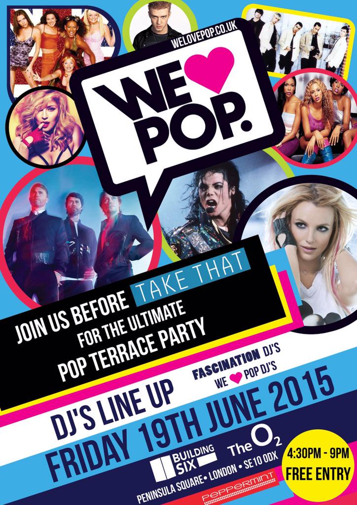 welovepop's tweet image. #WeLovePopClub comes to #BuildingSix at @TheO2 this Fri Jun 19 before @takethat! FREE ENTRY theo2.co.uk/events/detail/…