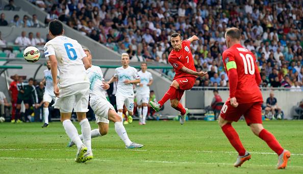 Jack Wilshere fires two powerful goals against Slovenia