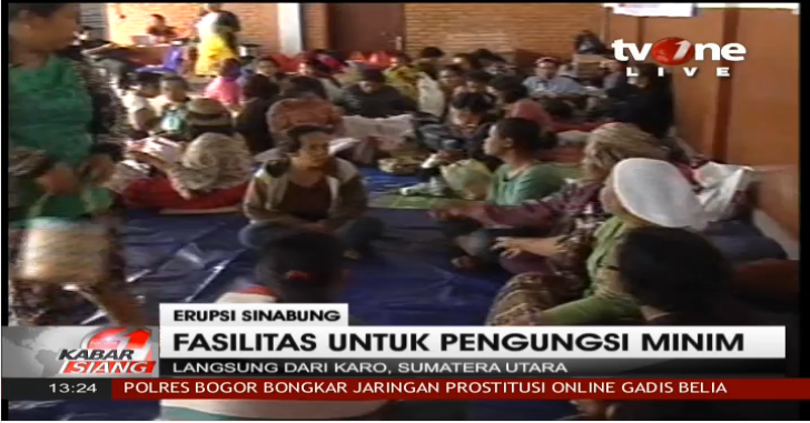 tvOneNews's tweet photo. Berikut Cerita Fasilitas Untuk Pengungsi Erupsi Sinabung Minim hanya #KabarSiang_tvOne http://t.co/z5SZ1yL56Z http://t.co/jt17c3yXwJ
