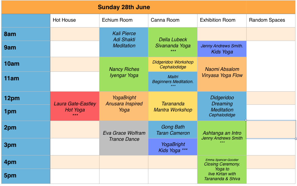 Sunday at <a href="/IOW_YogaVibe/">Yoga Vibe</a>. Inspiring teaching styles with classes for the beginner &amp; for the advanced practitioner.