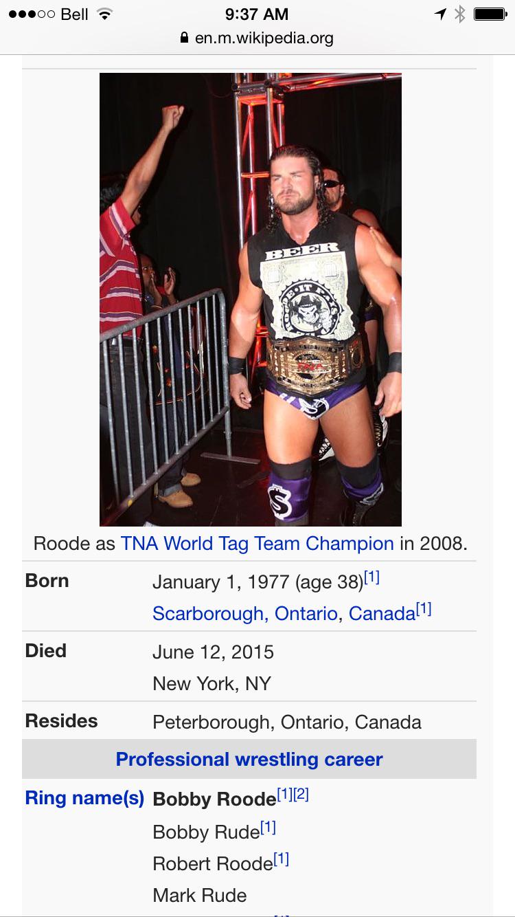 Bobby Roode - Wikipedia