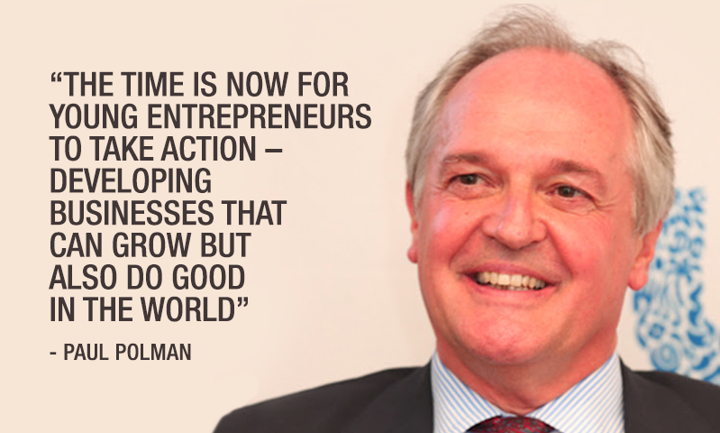 PaulPolman's tweet photo. We need young leaders guided by internal compass &amp; not by outside pressures http://t.co/3YYxKCScJe @WorldlyMagazine http://t.co/CvhIFEqrPy