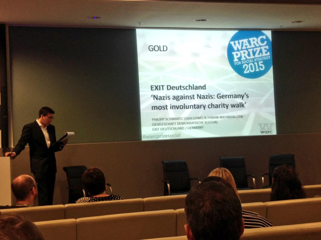 Congrats to @GGH_Lowe on winning gold for #NazisAgainstNazis at #WarcPrizeSocial <a href="/WarcEditors/">WARC</a>