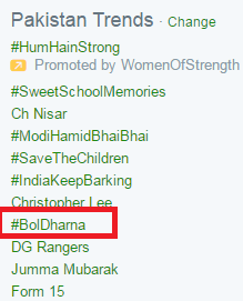 BolTrends's tweet photo. #BolDharna trended in Pakistan on June 12th http://t.co/MO9cZjkF5i