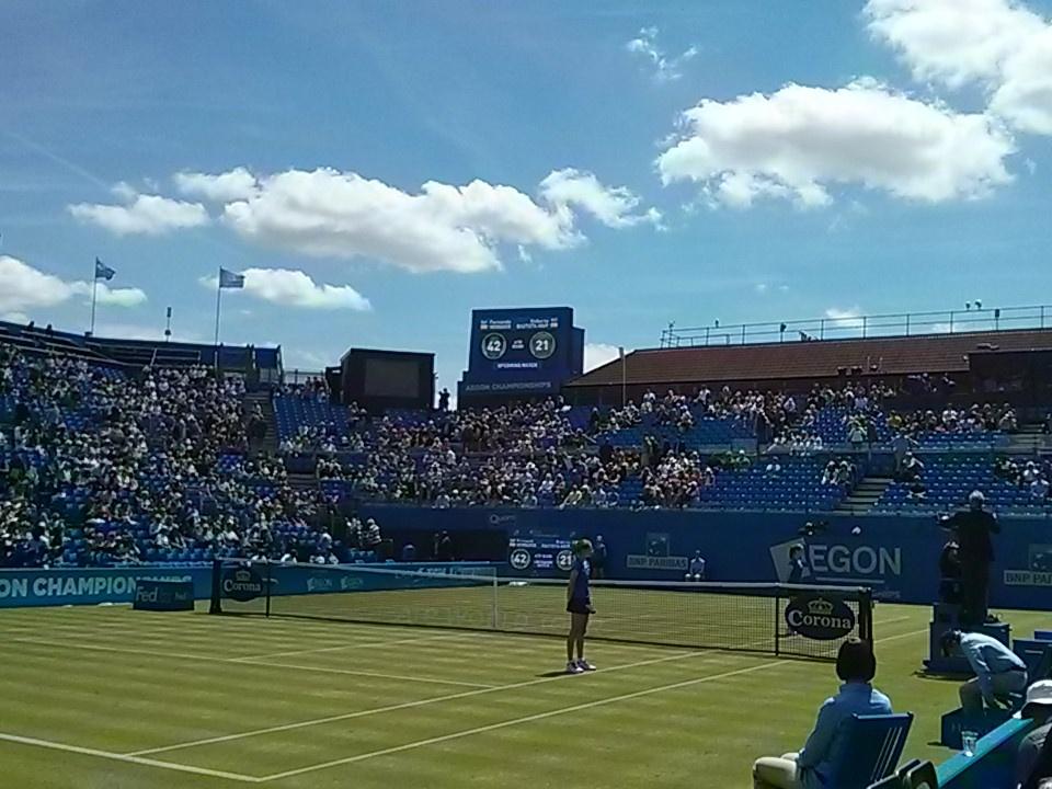 TheQueensClub's tweet photo. Idyllic conditions for Centre Court! #AegonChampionships http://t.co/7s1hYhBIyH