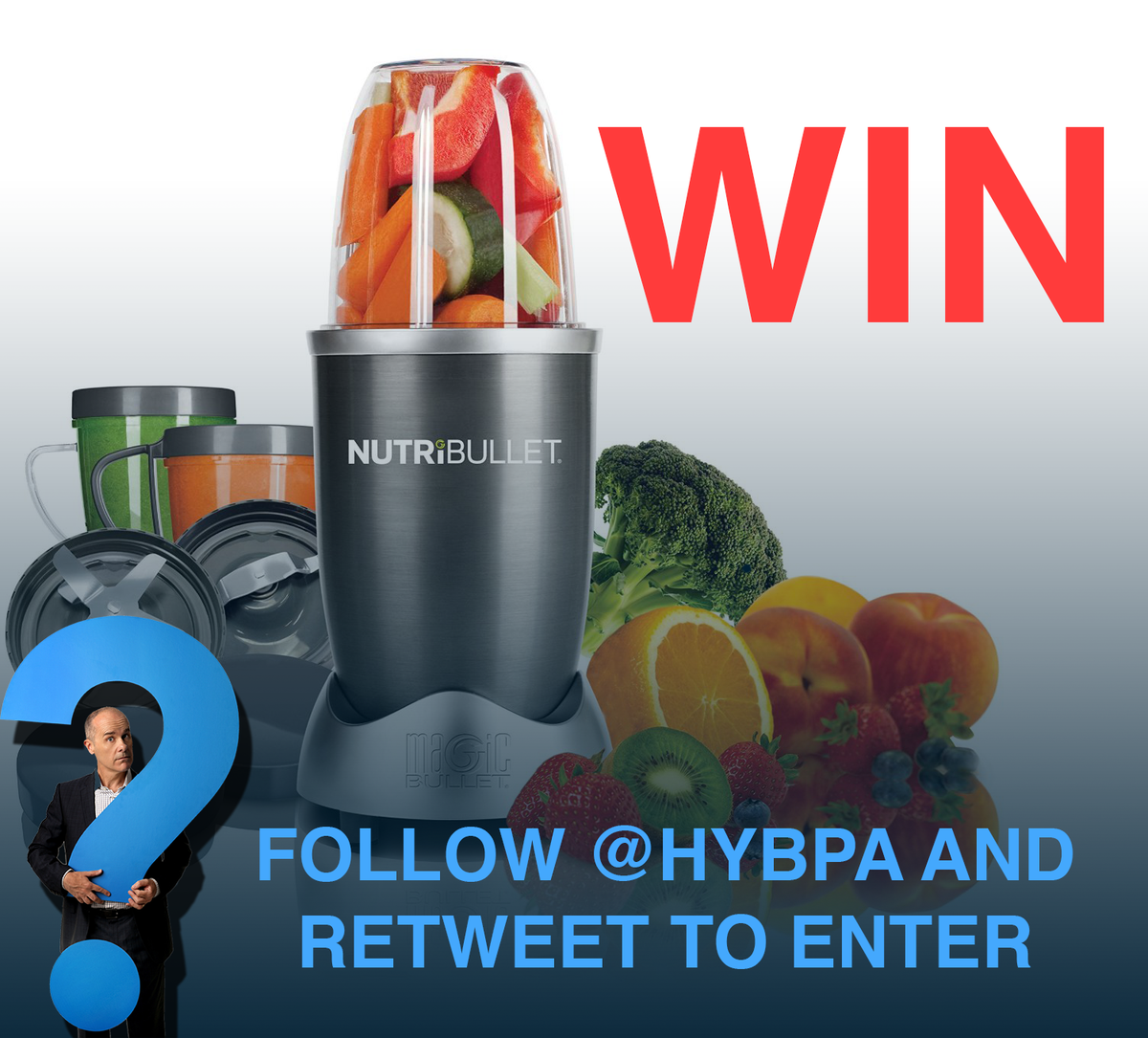 HYBPA's tweet photo. #ShamelessSponsorPlug: Want to win @thenutribullet? Follow &amp; RT to enter. Winner announced Weds June 17 midday EST. http://t.co/2Yvf2k9v8N