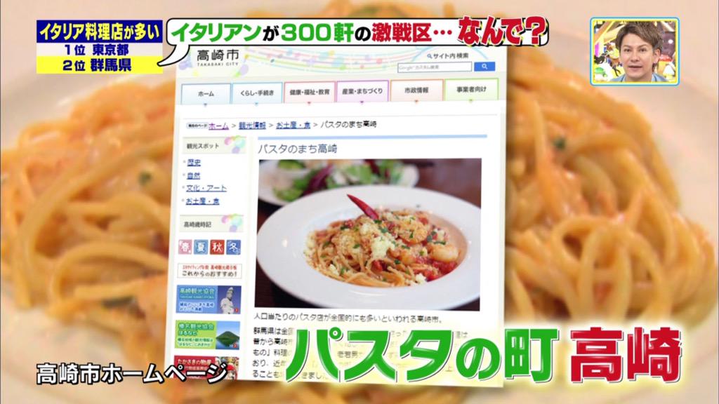 キングオブパスタ実行委員 高崎パスタ Tbsテレビ 世にも不思議なランキング なんで なんで なんで で イタリアン激戦区として パスタのまち高崎 と キングオブパスタ が紹介されました パスタのまち高崎 キングオブ パスタ Http T Co